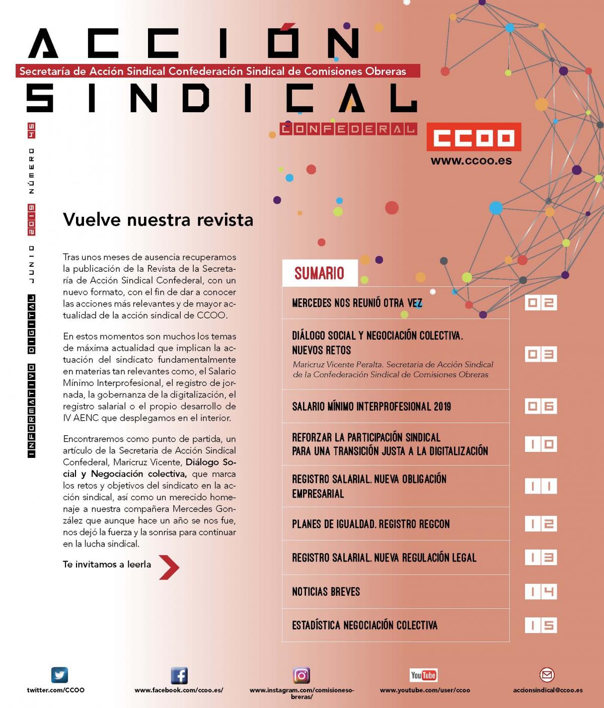 Informativo Digital Acción Sindical Confederal, nº 45