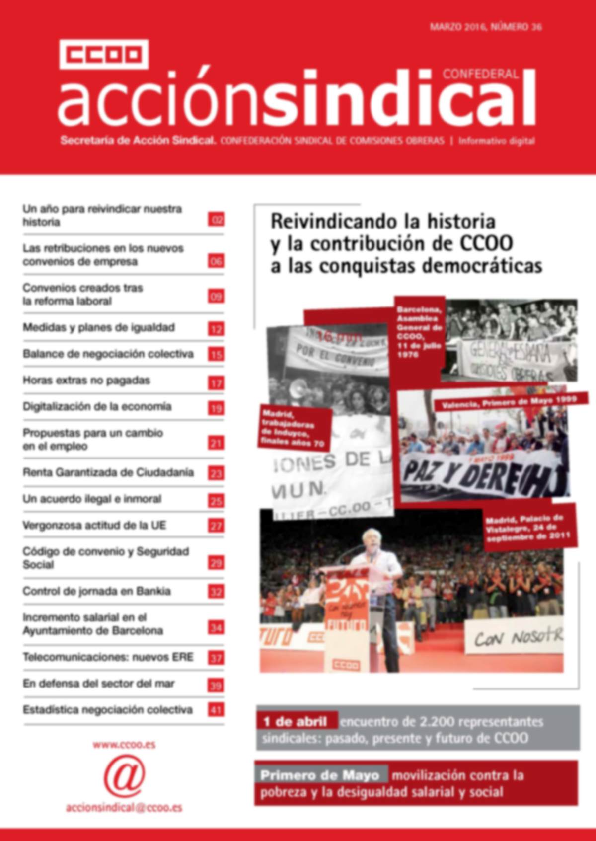Revista de Acción Sindical Confederal, nº 36