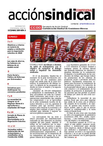 Informativo Digital Accin Sindical Confederal, n 6