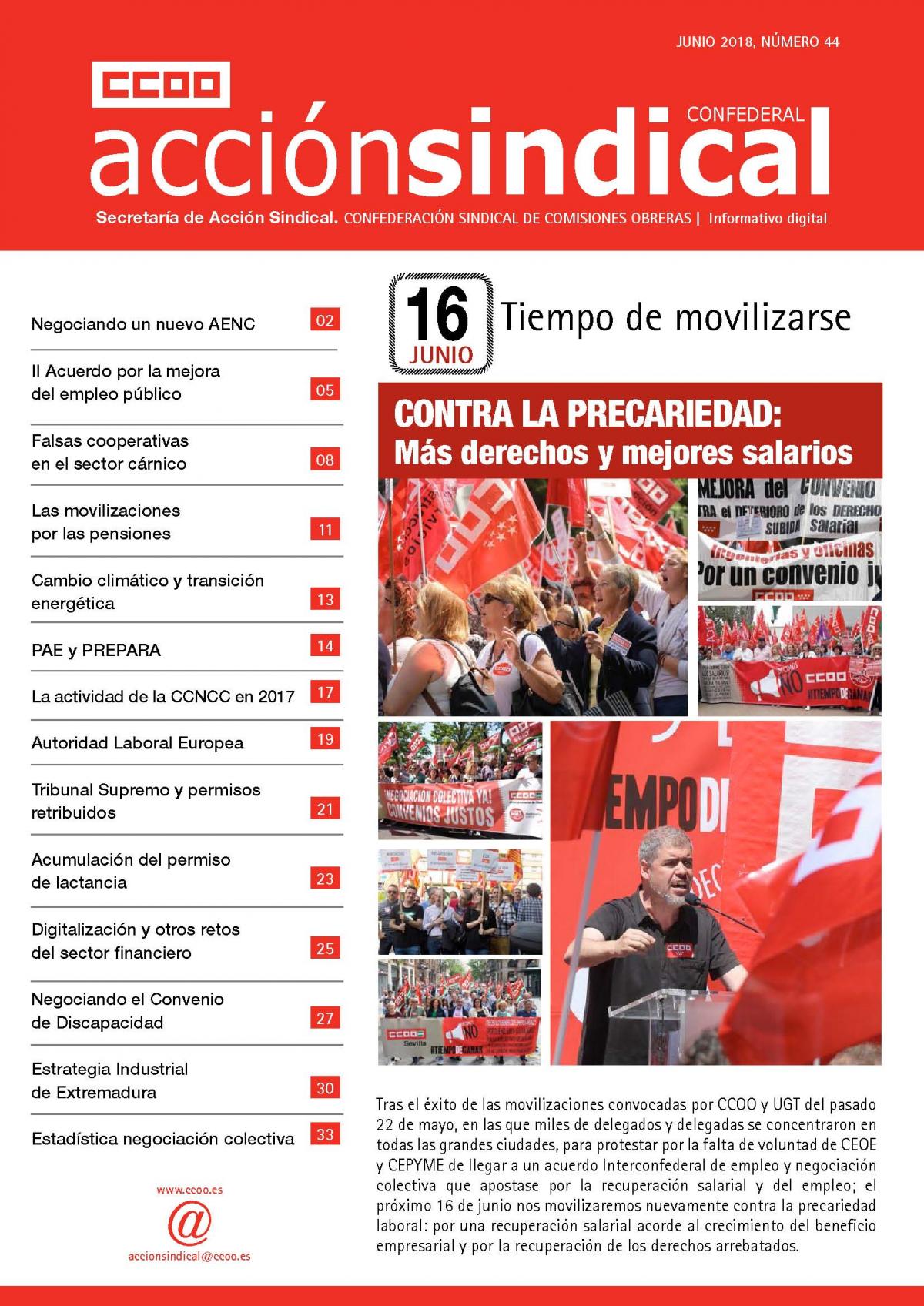 Informativo Digital Acción Sindical Confederal nº 44