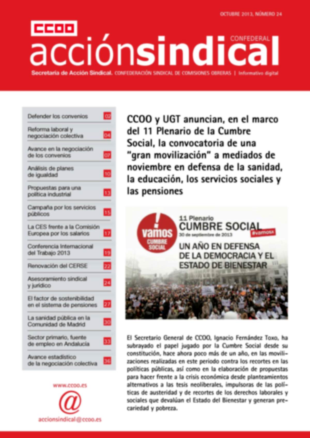 Informativo Digital Acción Sindical Confederal, nº 24