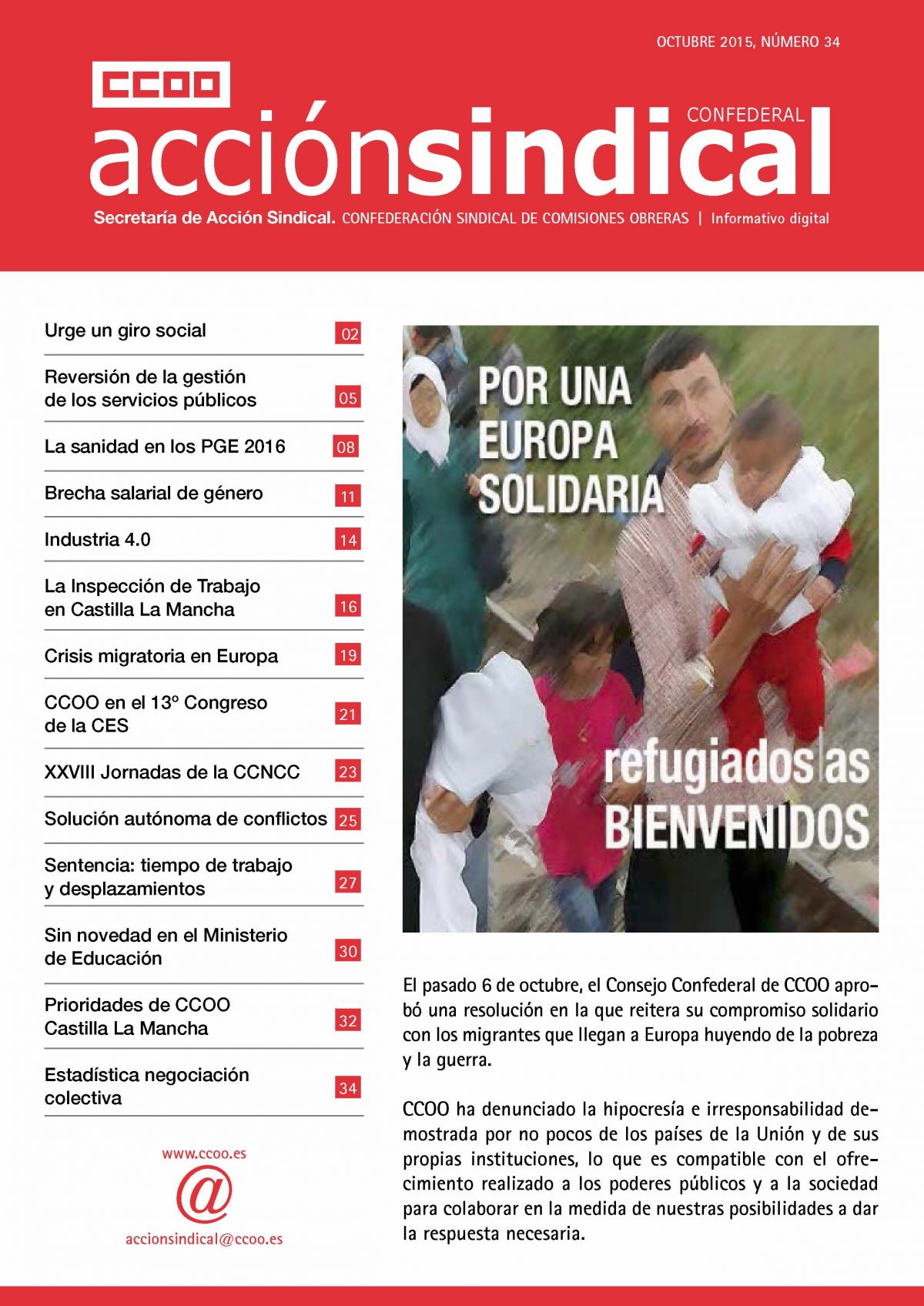 Revista de Acción Sindical Confederal, nº 34