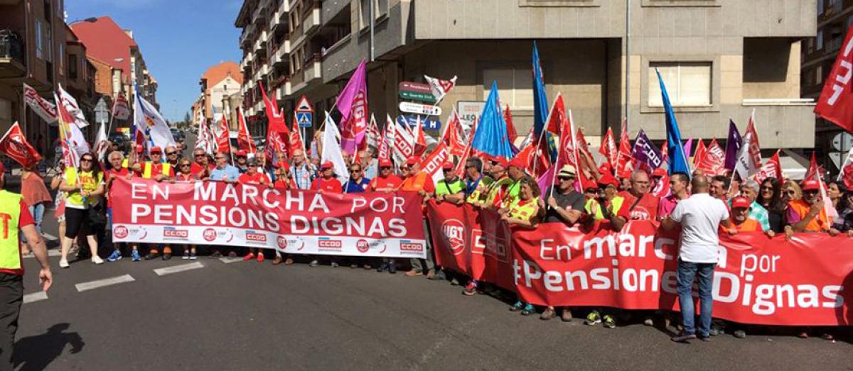 Las marchas que partieron de Asturias y Galicia se unen en Castilla y Len