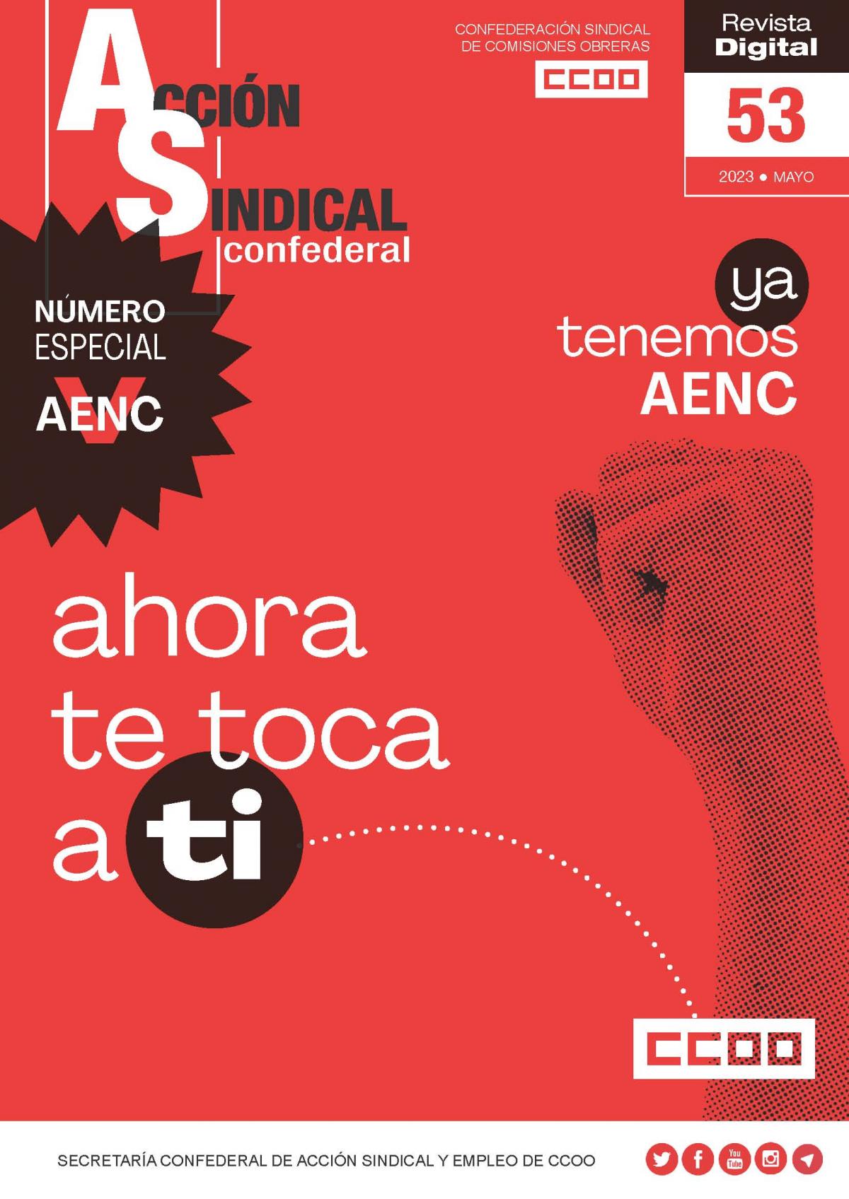 Revista Sindical de Acción Sindical nº 53. Mayo 2023