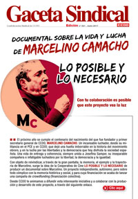 nº 321. Documental sobre la vida y lucha de Marcelino Camacho
