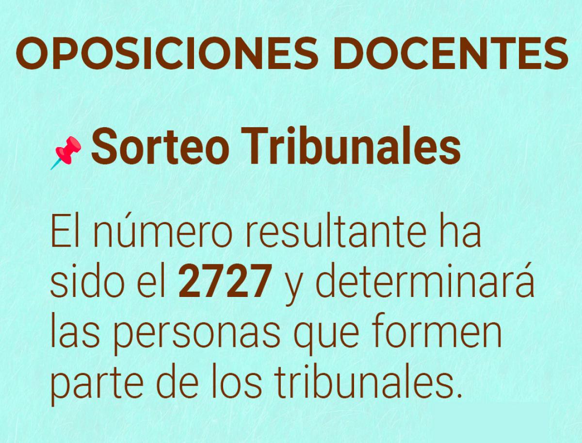 Sorteo Tribunales