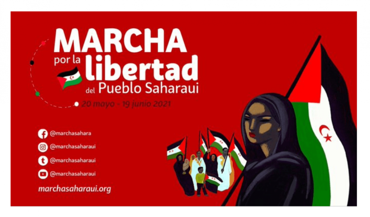 Cartel Marcha por la Libertad del Pueblo Saharaui