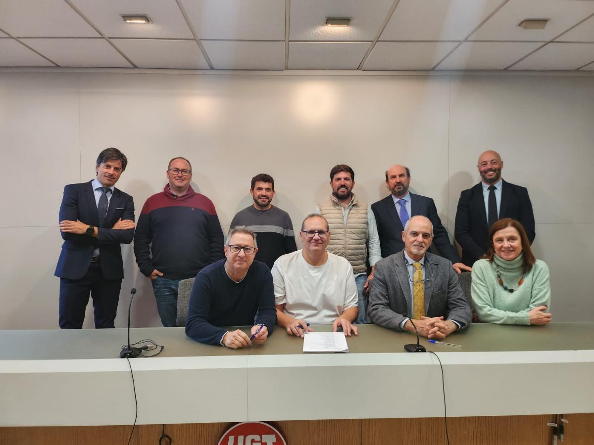 Firmantes del Convenio Colectivo de Acuicultura