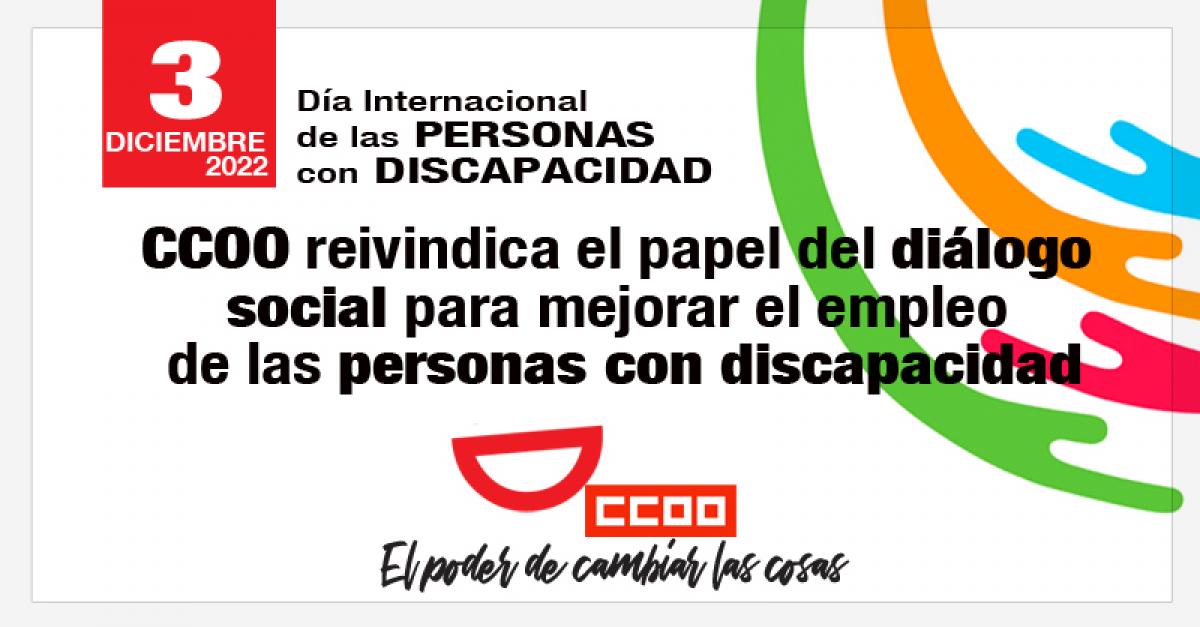 3 diciembre 2022. Da Internacional de las Personas con Discapacidad