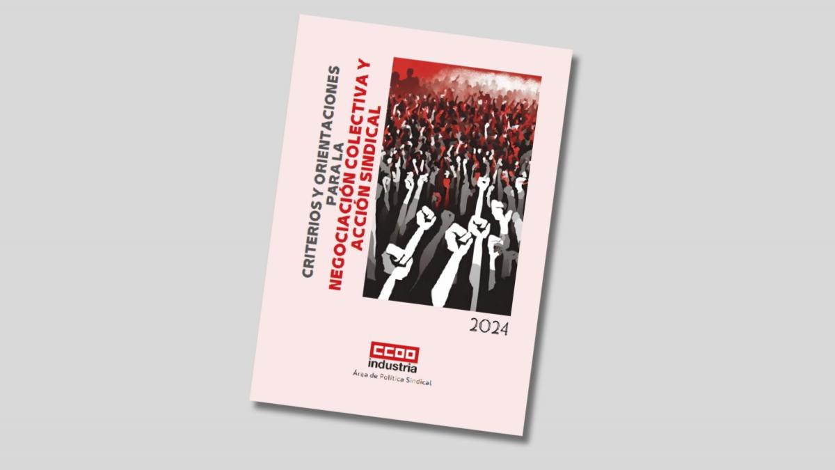 Portada de los criterios para la negociacin colectiva de 2024