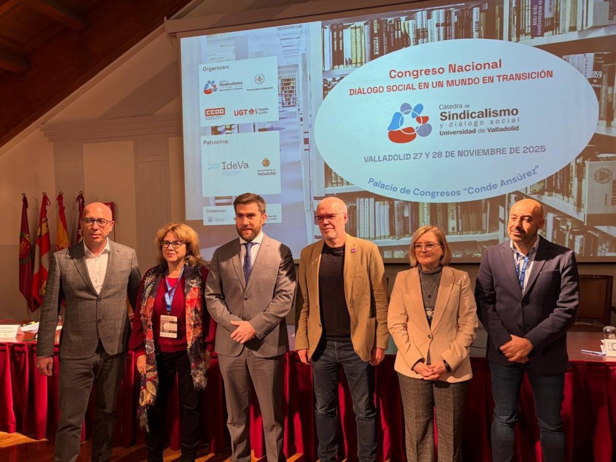 Unai Sordo participa en Valladolid en el Congreso Nacional Diálogo Social en un Mundo en Transición