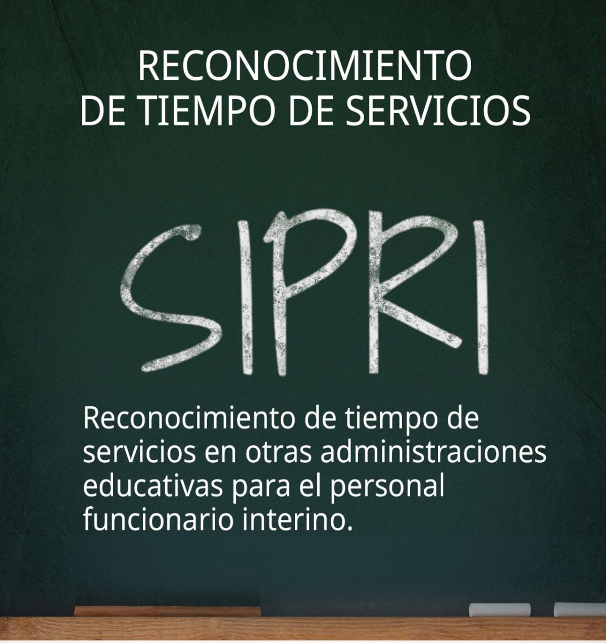 SIPRI. Tiempo de servicio