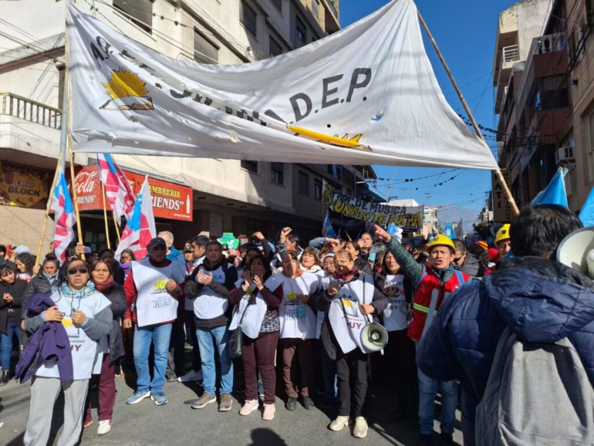 Protesta en Jujuy (Imagen de la web de CTERA)