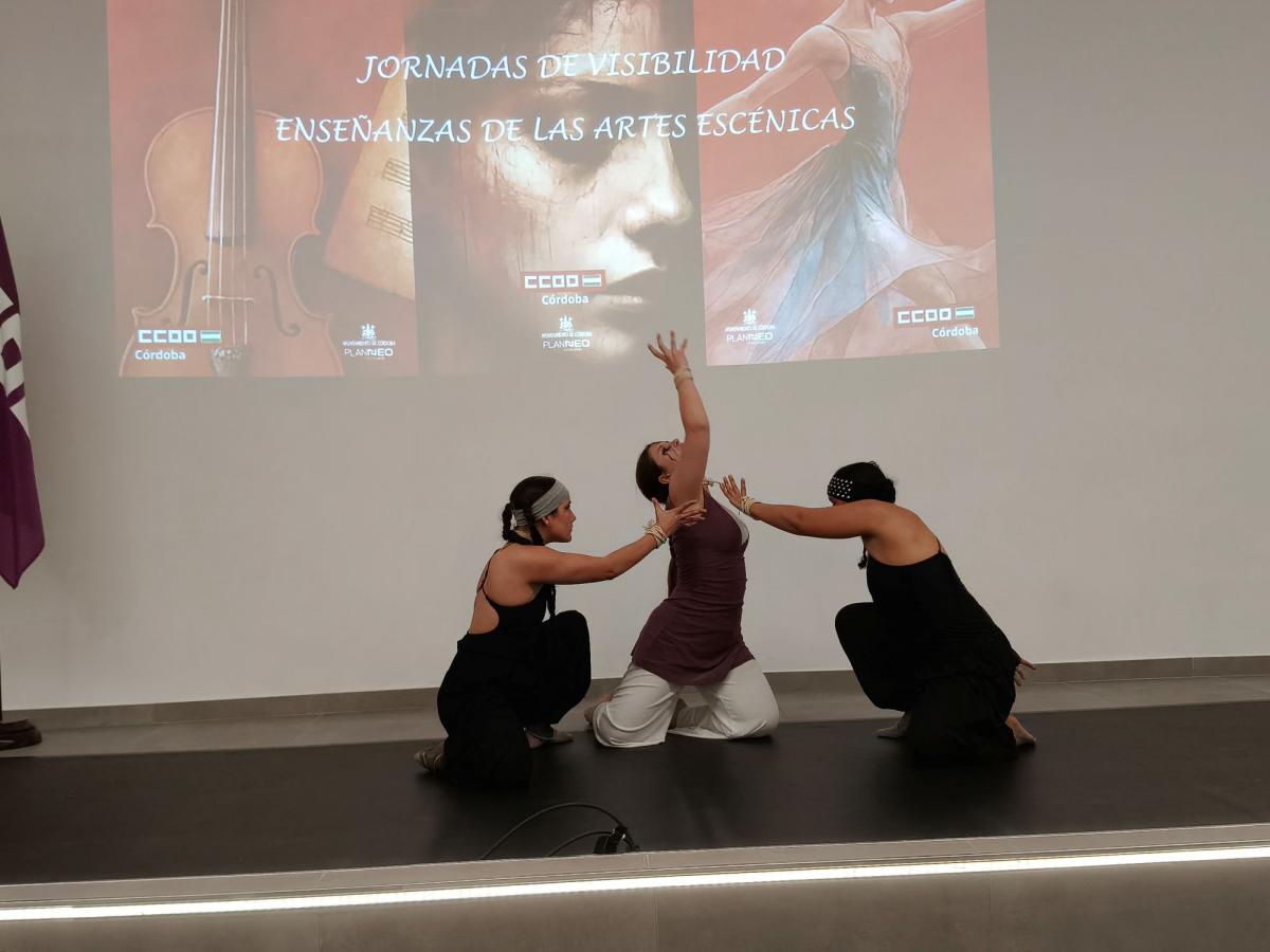 CCOO ha dado comienzo a su proyecto de visibilización de las enseñanzas artísticas con varias actuaciones de estudiantes de los conservatorios de Música y Danza y de la Escuela de Artes Escénicas.