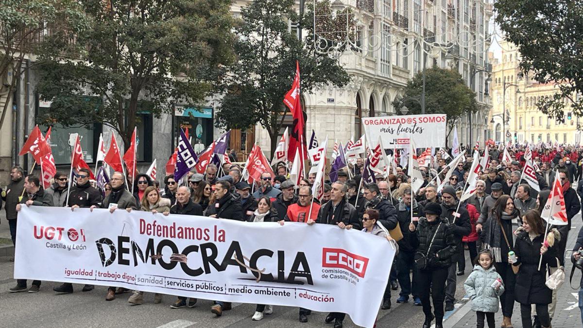 Manifestacin en defensa de la democracia en Valladolid (27 de noviembre)