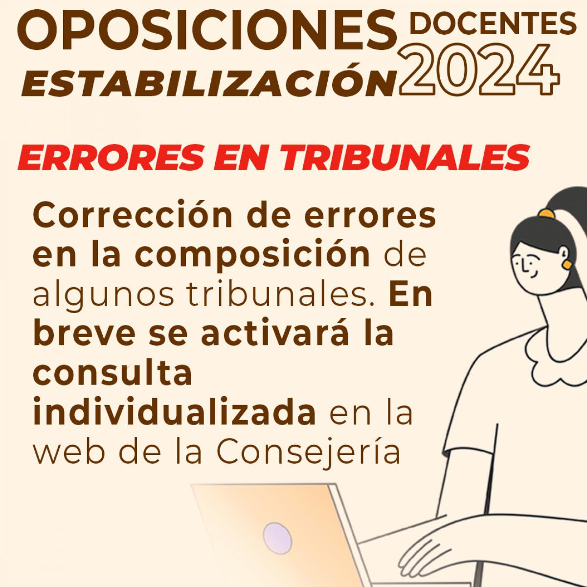 Oposiciones Estabilizacin. Correccin errores tribunales