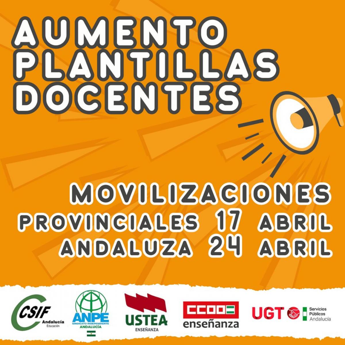 Movilizaciones aumento de plantillas