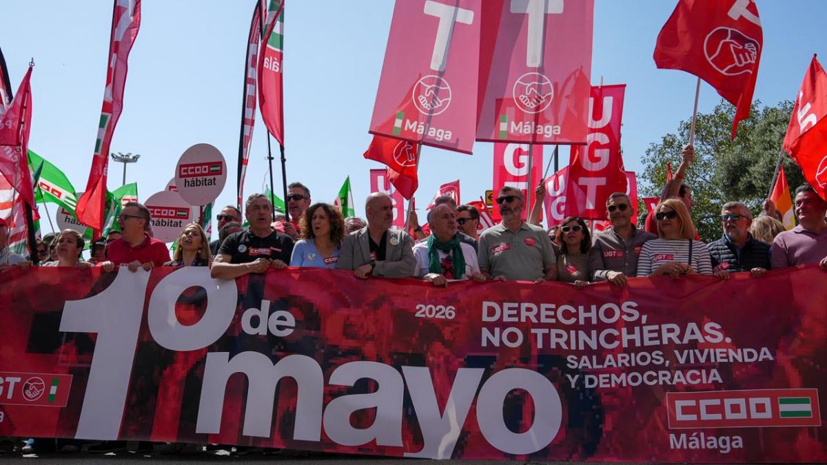 Celebración de las movilizaciones del Primero de Mayo en 2026