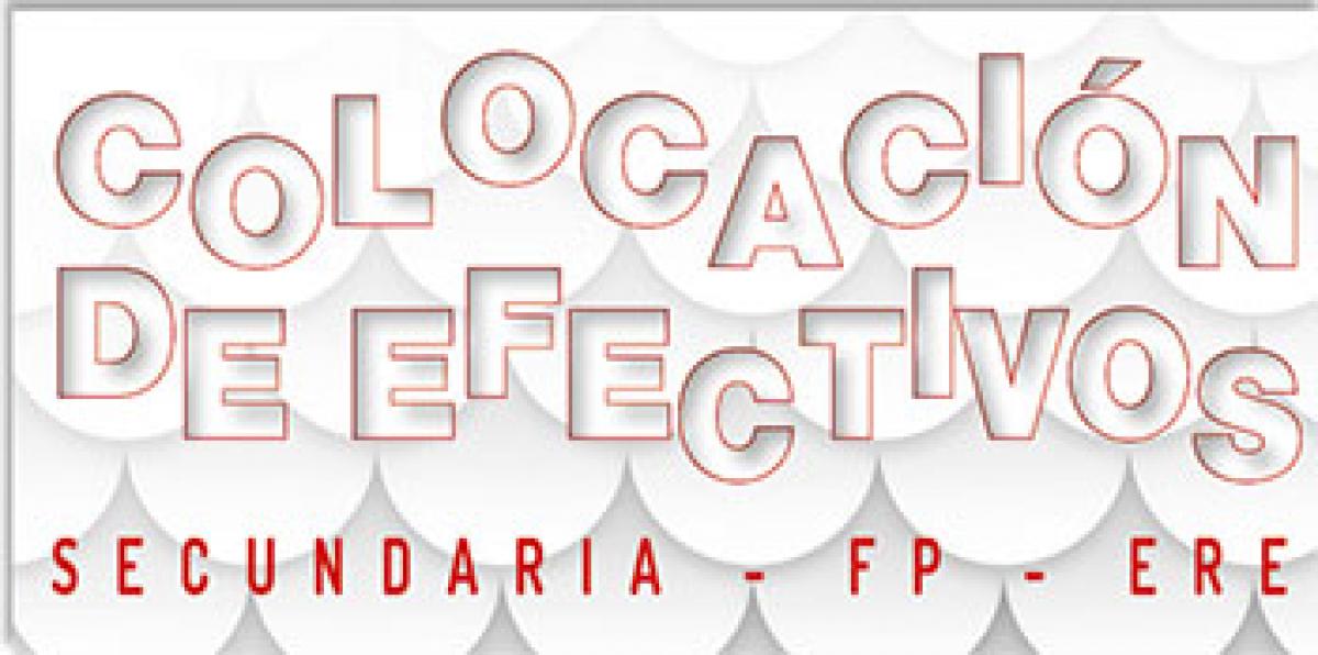 colocacion de efectivos secundaria