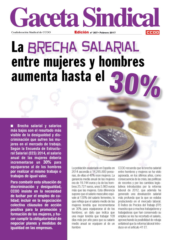 Gaceta Sindical Brecha salarial