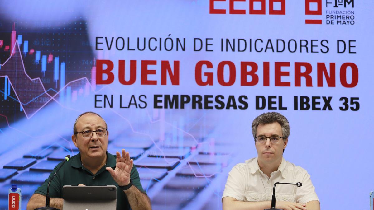 Los grandes consejeros reciben retribuciones que son hasta 295 veces más altas que el salario medio de los trabajadores. En la omagen Carlos Bravo y Luis de la Fuente.
