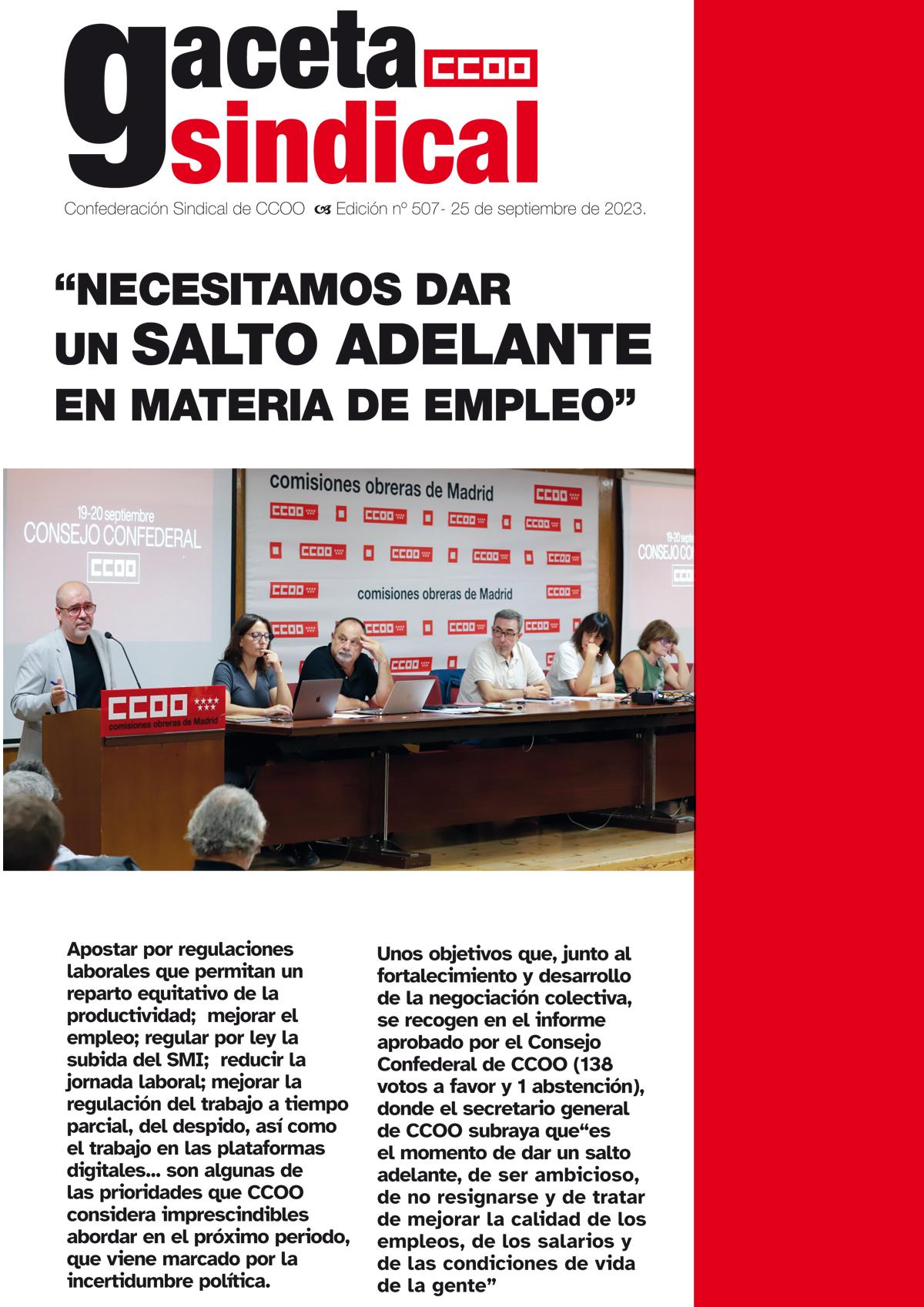 Gaceta Sindical n 507