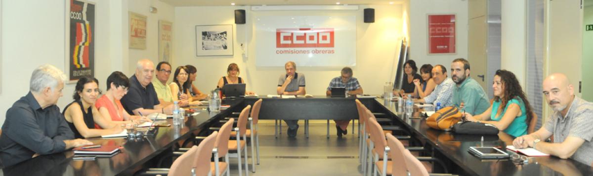 Primera reunin de la Ejecutiva confederal de CCOO