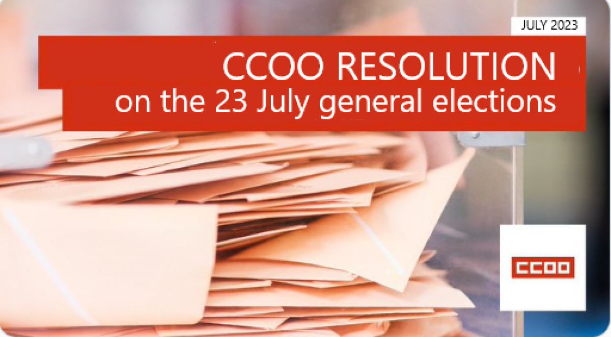 CCOO Resolution general elections