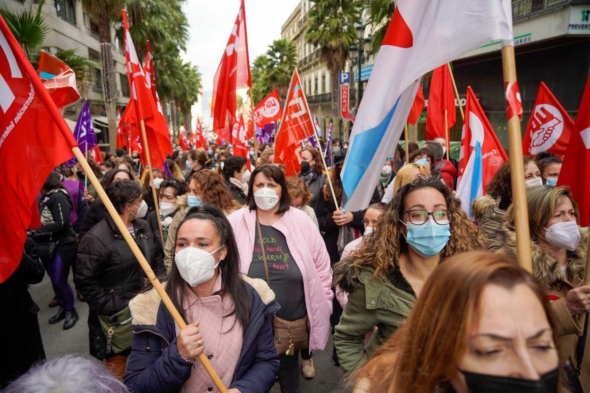 Manifestacin huelga de conservas de pescado del 3 y 4 de febrero