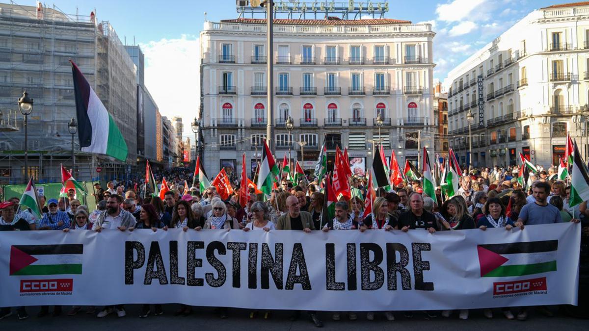 15 de octubre: Concentración tras los paros realizados en los centros de trabajo en solidaridad con el pueblo palestino