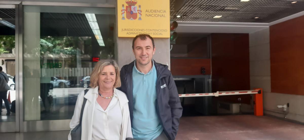 representantes de CCOO de Industria en la Audiencia nacional