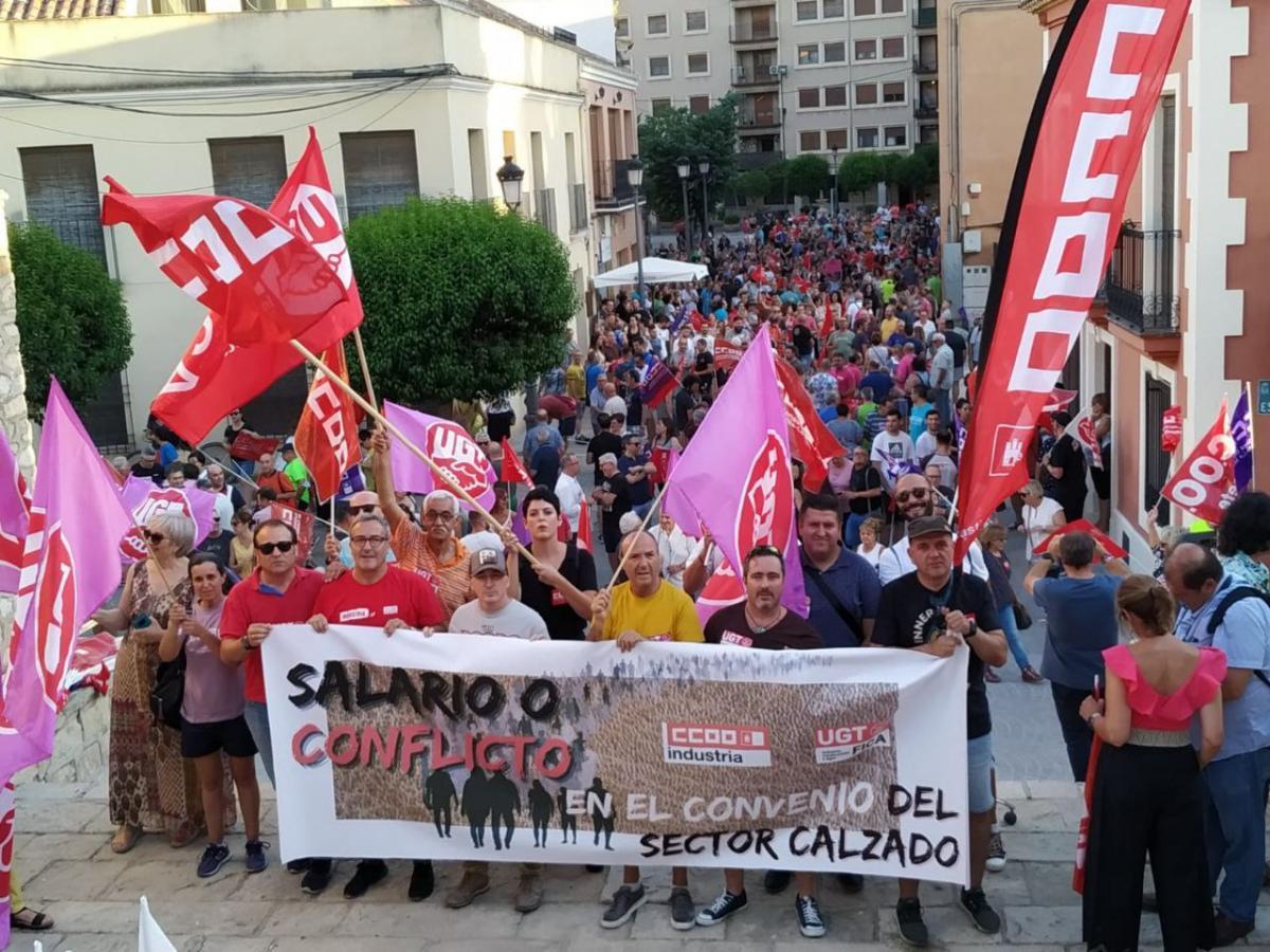 Manifestacin sector del calzado
