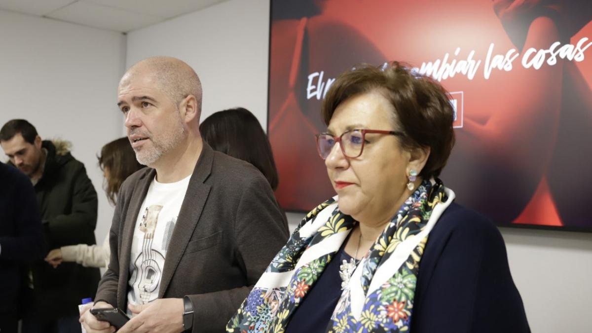 El secretario general de CCOO, Unai Sordo, y la secretaria confederal de Accin Sindical de CCOO, Mari Cruz Vicente