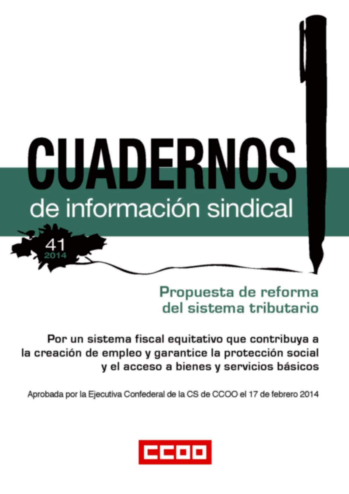 CIS nº 41 Propuesta de CCOO para una reforma fiscal