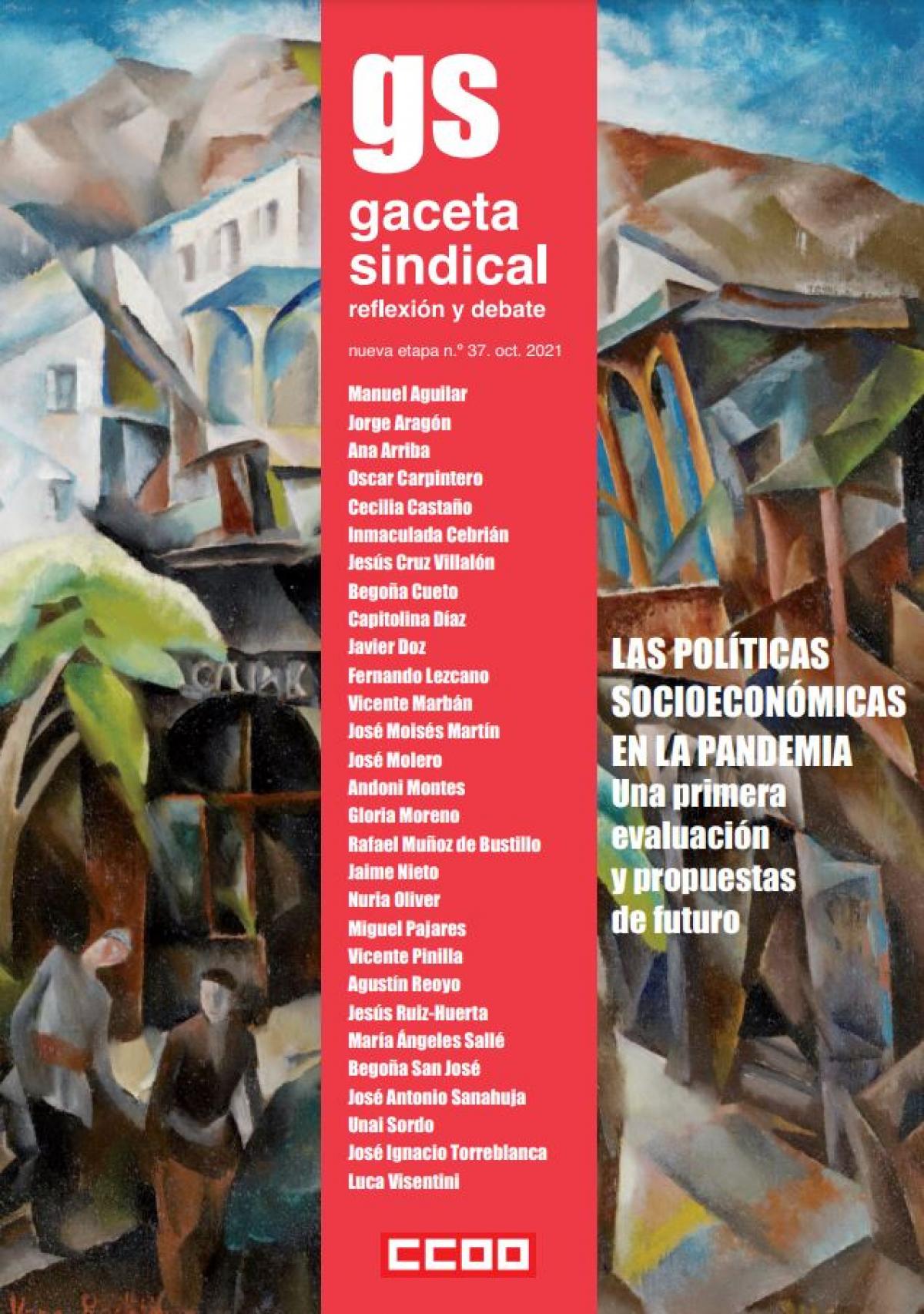 Gaceta Sindical. Reflexin y Debate n  37. Las polticas socioeconmicas en la pandemia