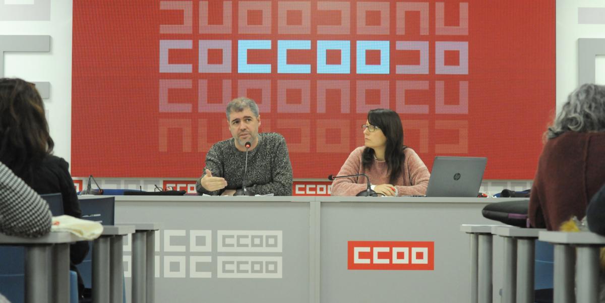 Rueda de prensa de Unai Sordo para presentar los objetivos prioritarios de CCOO en 2018