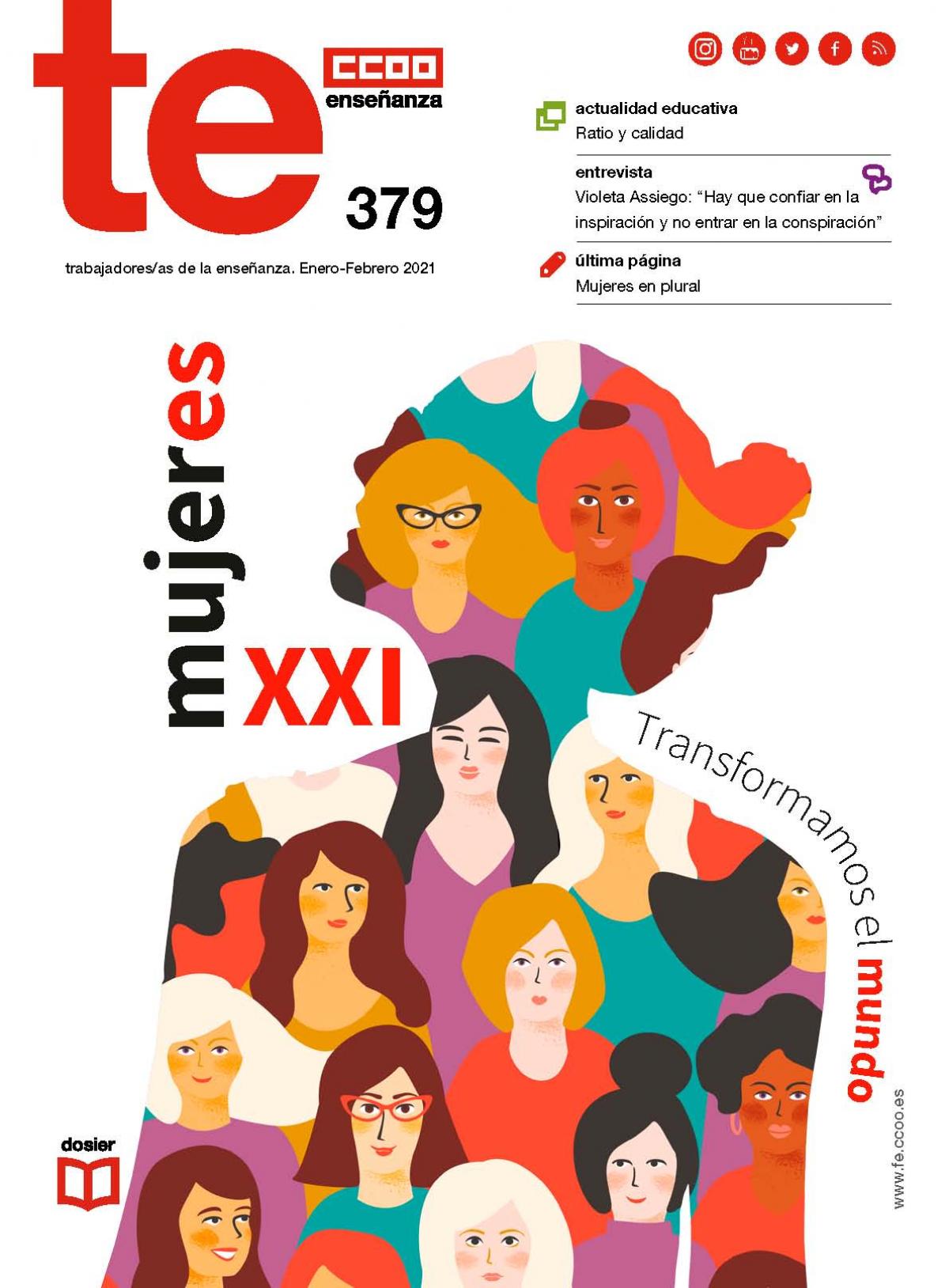 "TE (Trabajadores/as de la enseñanza)", n. 379 (enero-febrero de 2021).
