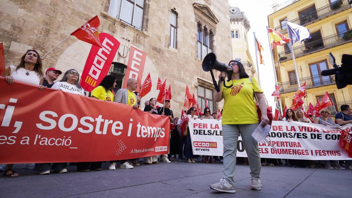 Unai Sordo dijo en Valencia que es intolerable que las empresas españolas registren máximos históricos en sus excedentes y beneficios comerciales sin que estos repercutan en la clase trabajadora.
