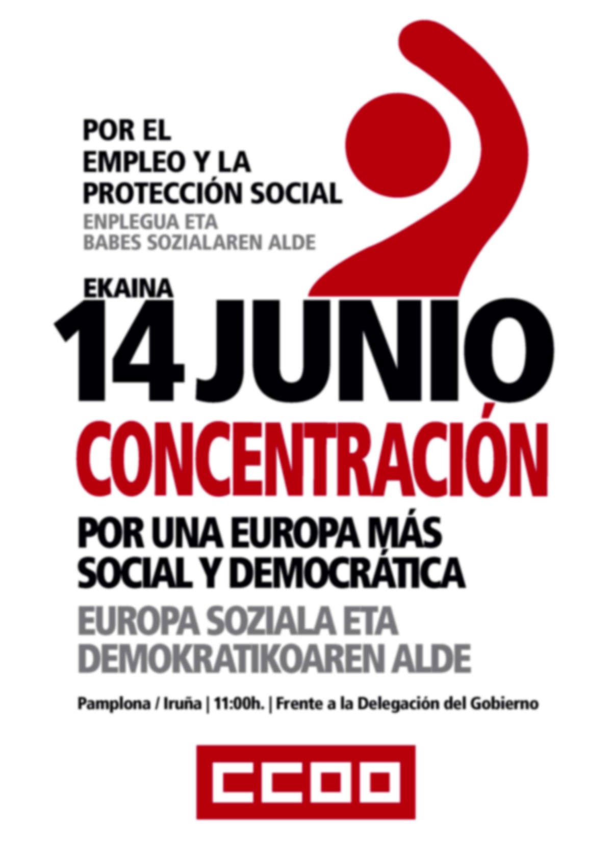 Cartel concentracin 14 de Junio.