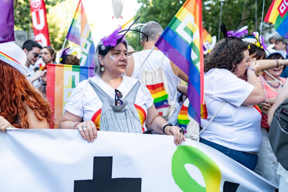 Nos hemos manifestado en la marcha del Orgullo 2023 #AlTrabajoSinArmarios #OrgulloDeSer