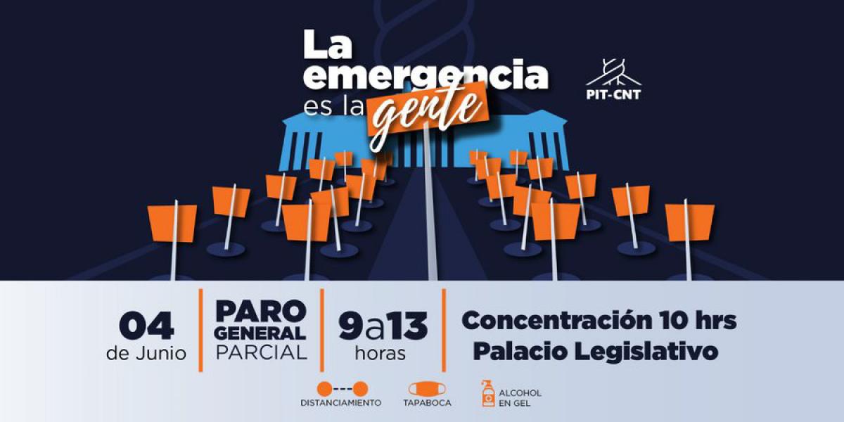 PIT CNT convoca paro en Uruguay