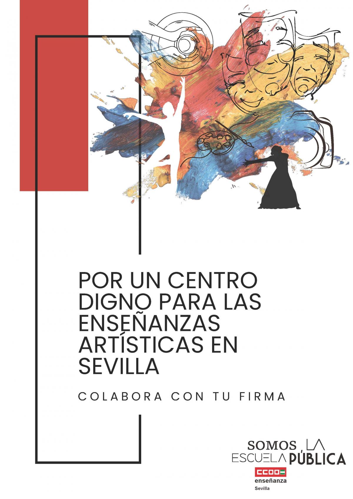 Cartel de la recogida de firmas.