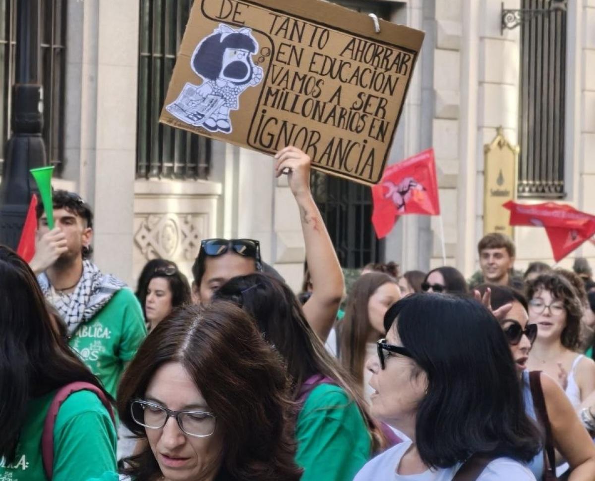 Huelga en enseñanza