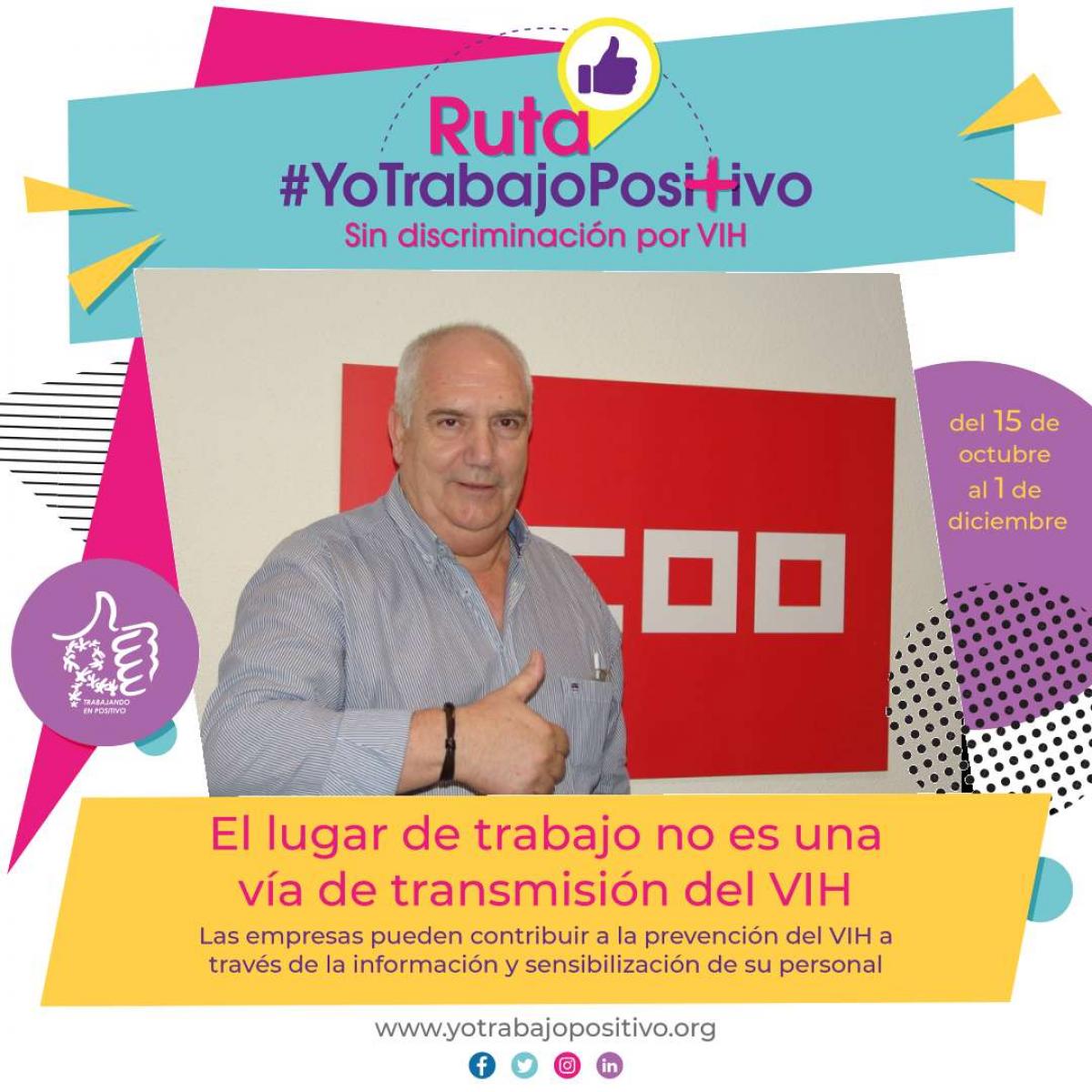 El secretario de Participacin Institucional, Francisco Carbonero, participa en la Ruta #YoTrabajoPositivo