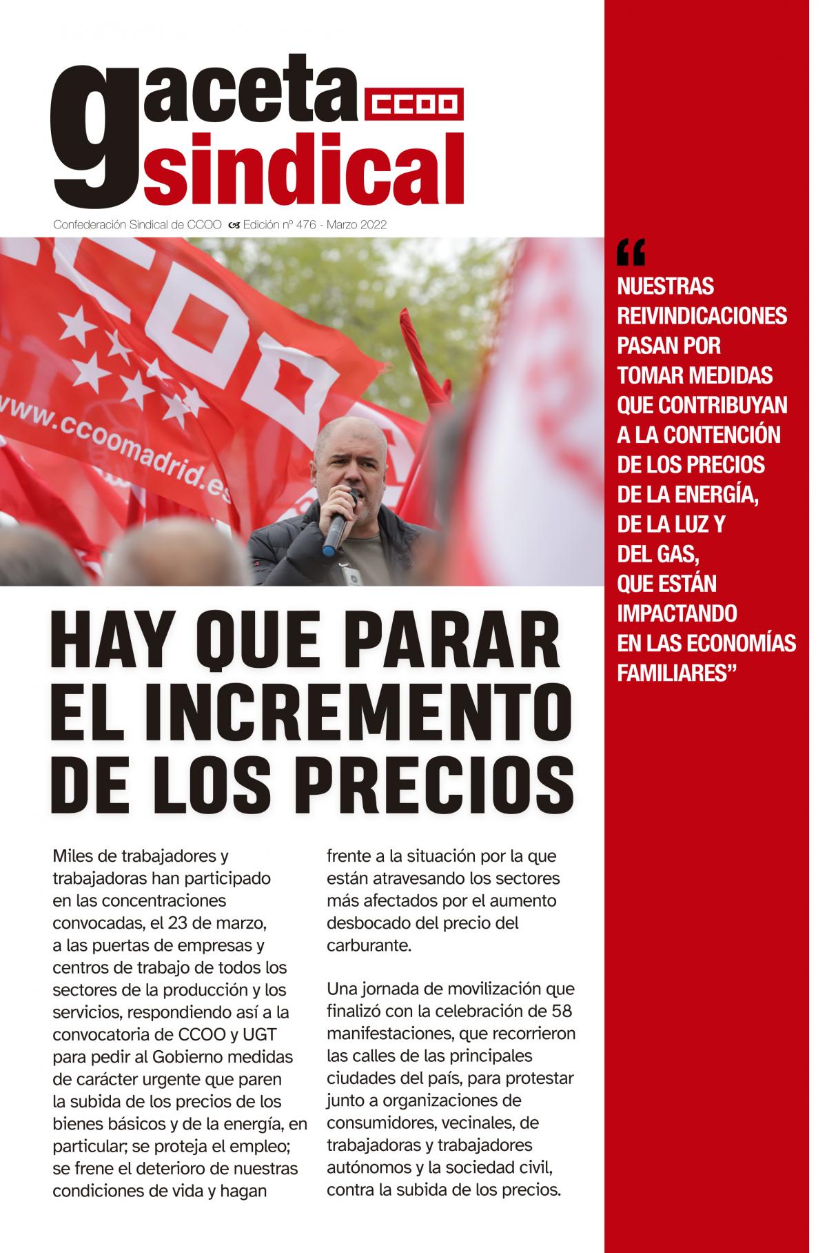 Gaceta Sindical 476