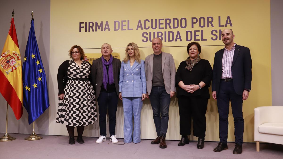17 de enero: Firma del Acuerdo por la subida del Salario Mnimo Interprofesional