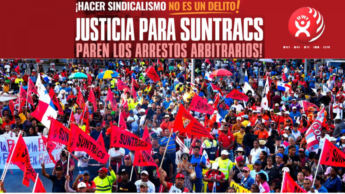 CCOO del Hbitat exige la inmediata liberacin de los sindicalistas de la Construccin detenidos en Panam