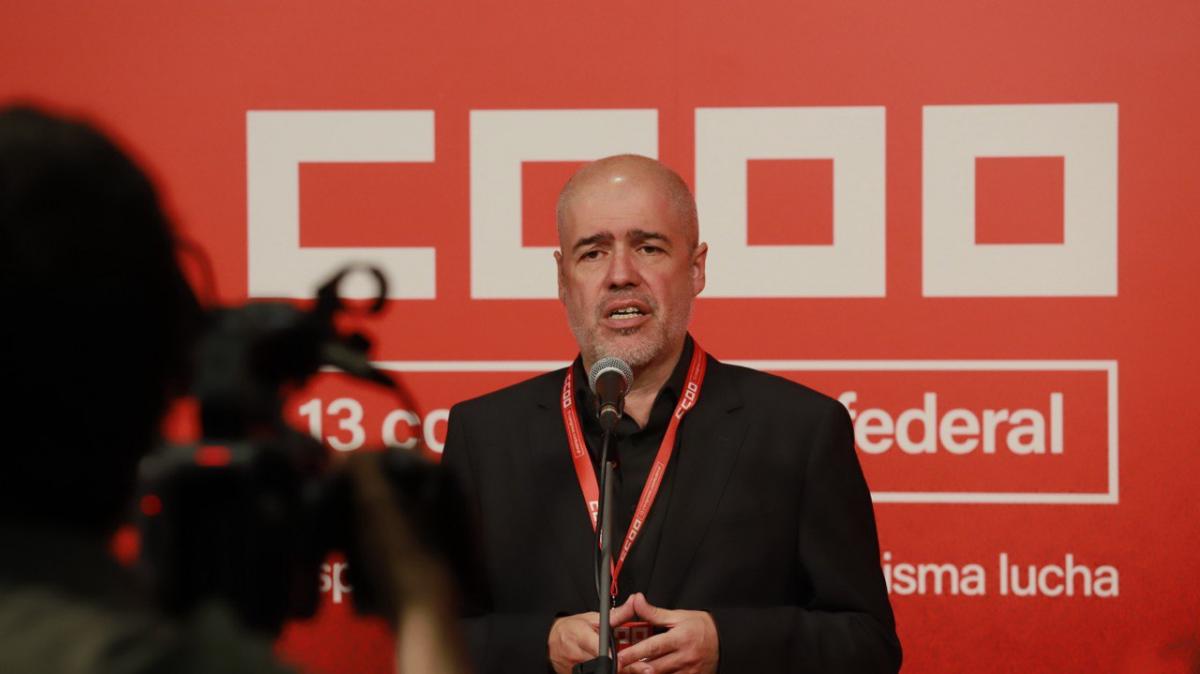 Unai Sordo se presenta a la reeleccin como secretario general de CCOO en este XIII Congreso Confederal.