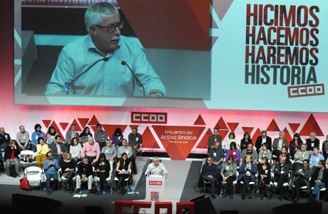 Ignacio Fernandez Toxo clausura el Encuentro Sindical