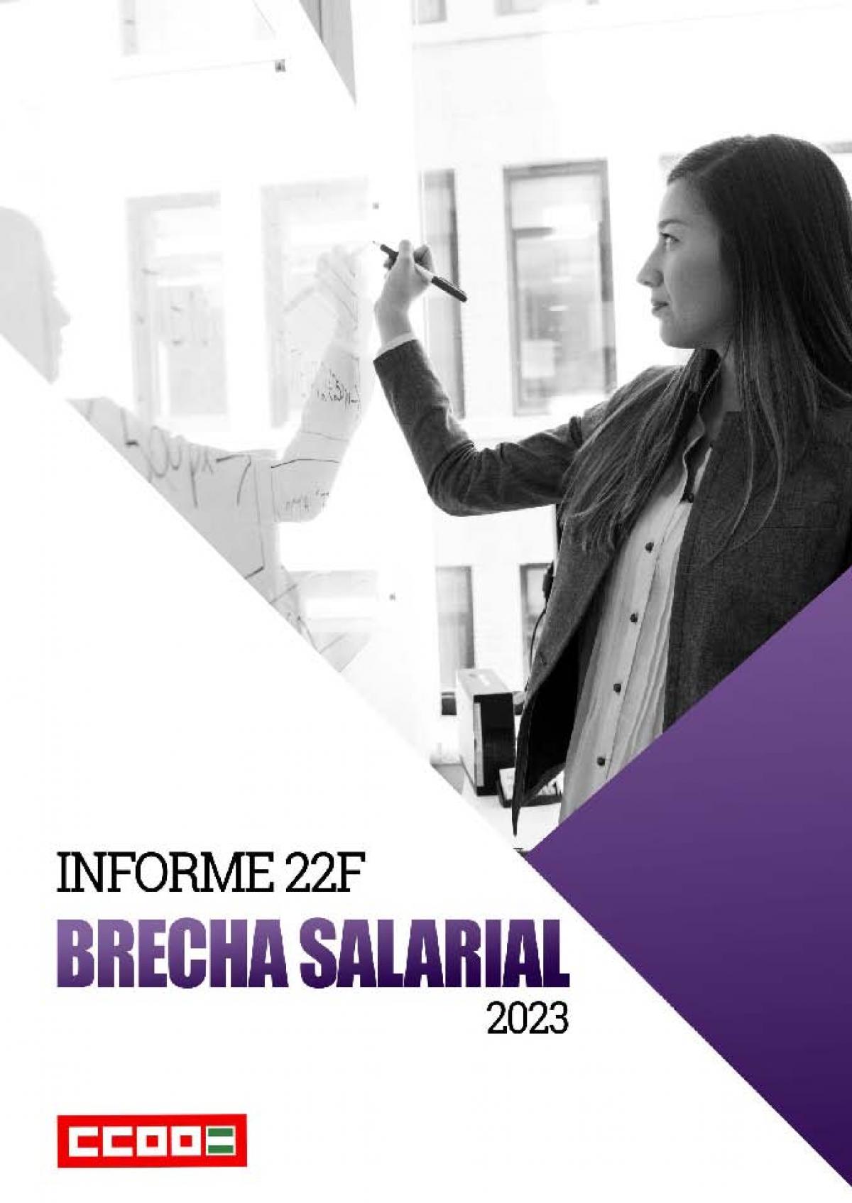 Informe 22F Brecha salarial, Andaluca, 2023.